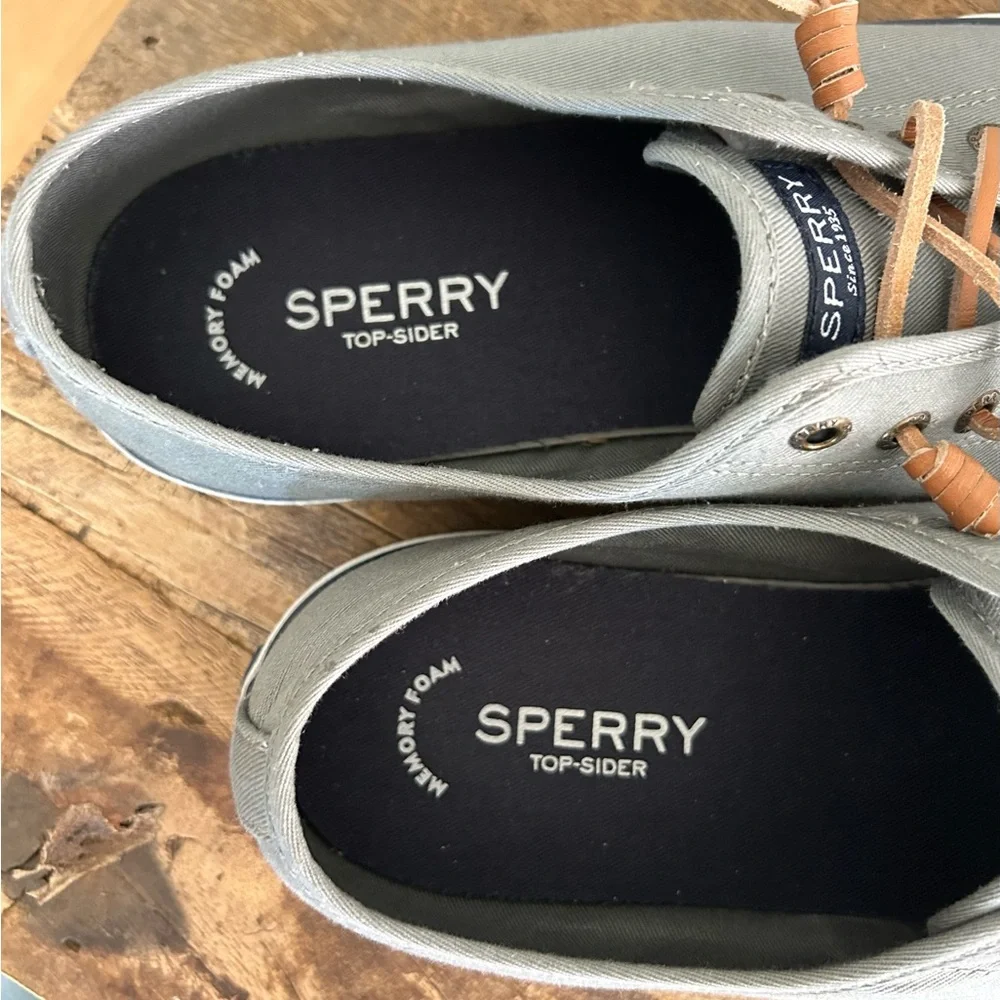 Sperry Grey Top Sider Shoes Sneakers. Size 9.5 - Picture 9 of 9